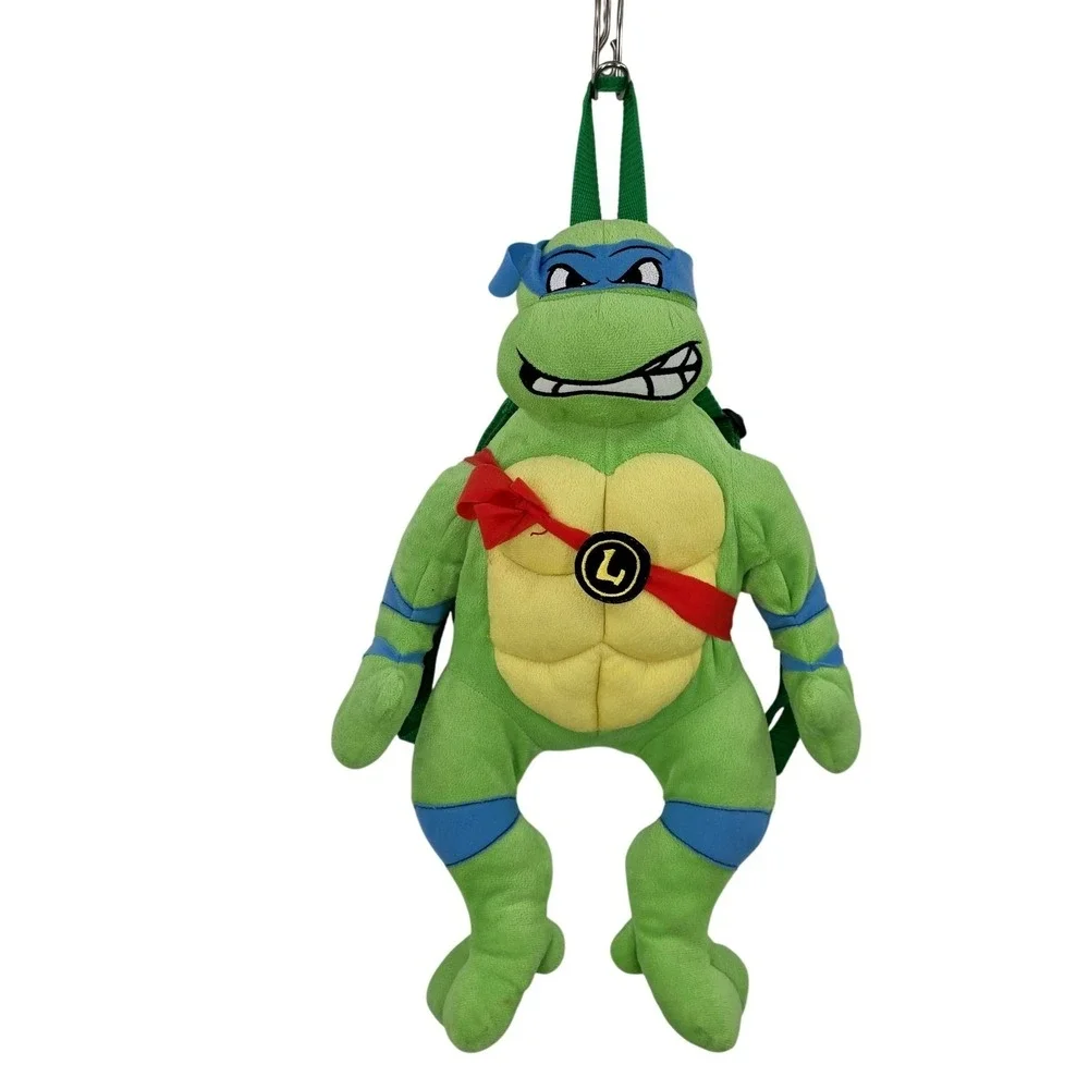 Teenage Mutant Ninja Turtles TMNT Leonardo Green Plush Backpack 21